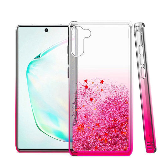 GSA Liquid Glitter Hard Case for Samsung Galaxy Note 10 (6.3") - Hot Pink
