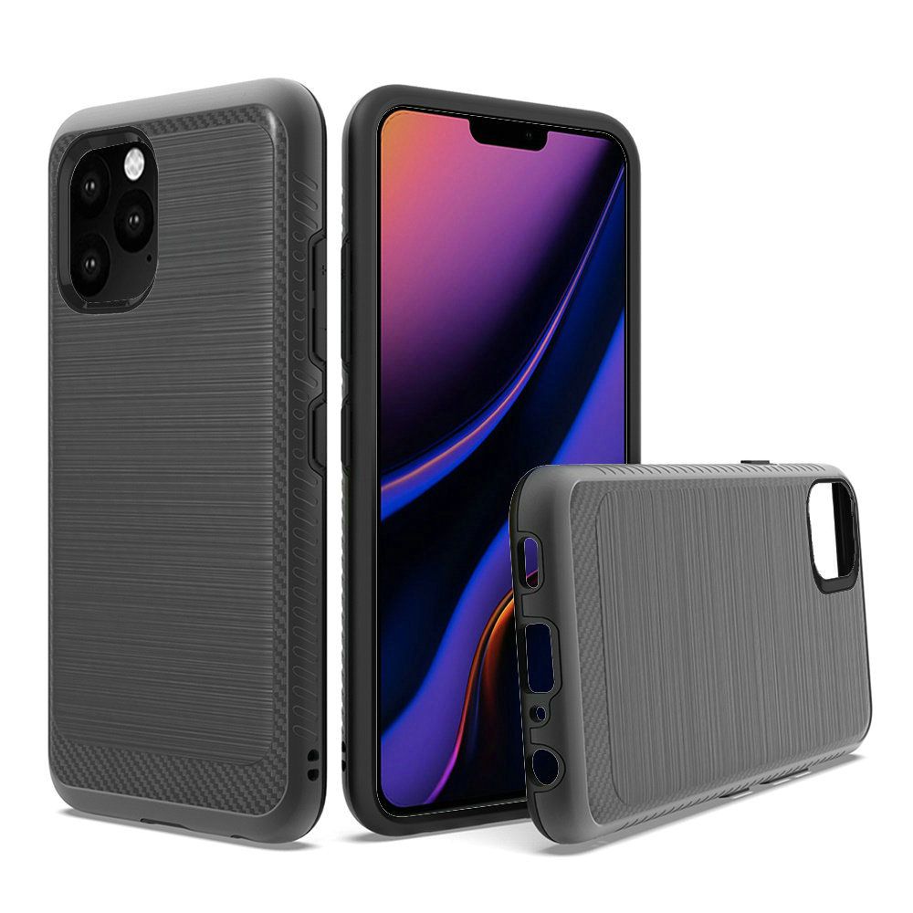 GSA Brushed Case w/Edge Design for iPhone 11 Pro (5.8") - Black