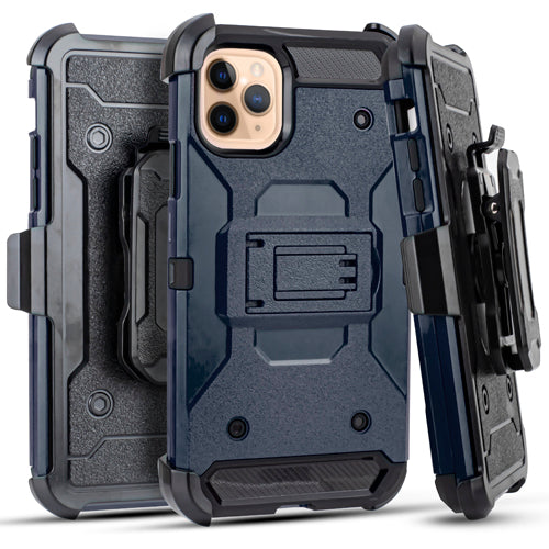 GSA Tough Hybrid Kickstand Holster For iPhone 11 Pro Max (6.5") - Blue