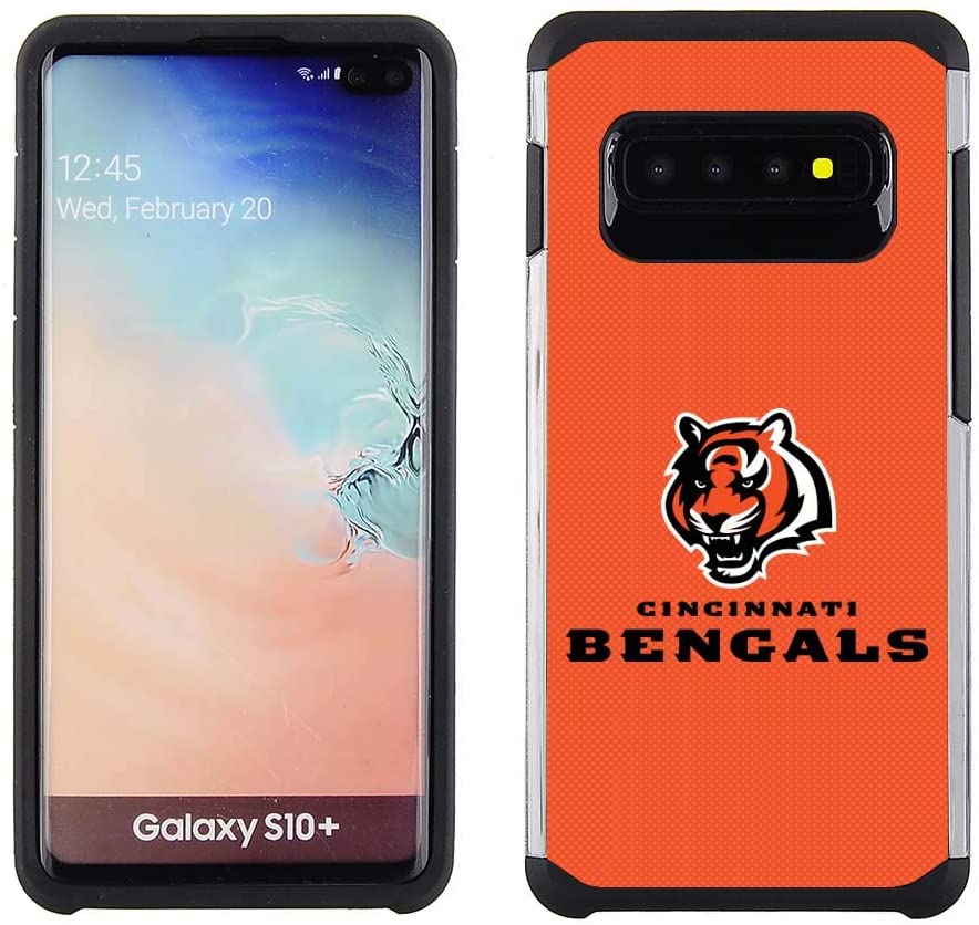 PBG NFL Cincinnati Bengals Textured Case For Samsung Galaxy S10 Plus (6.4")