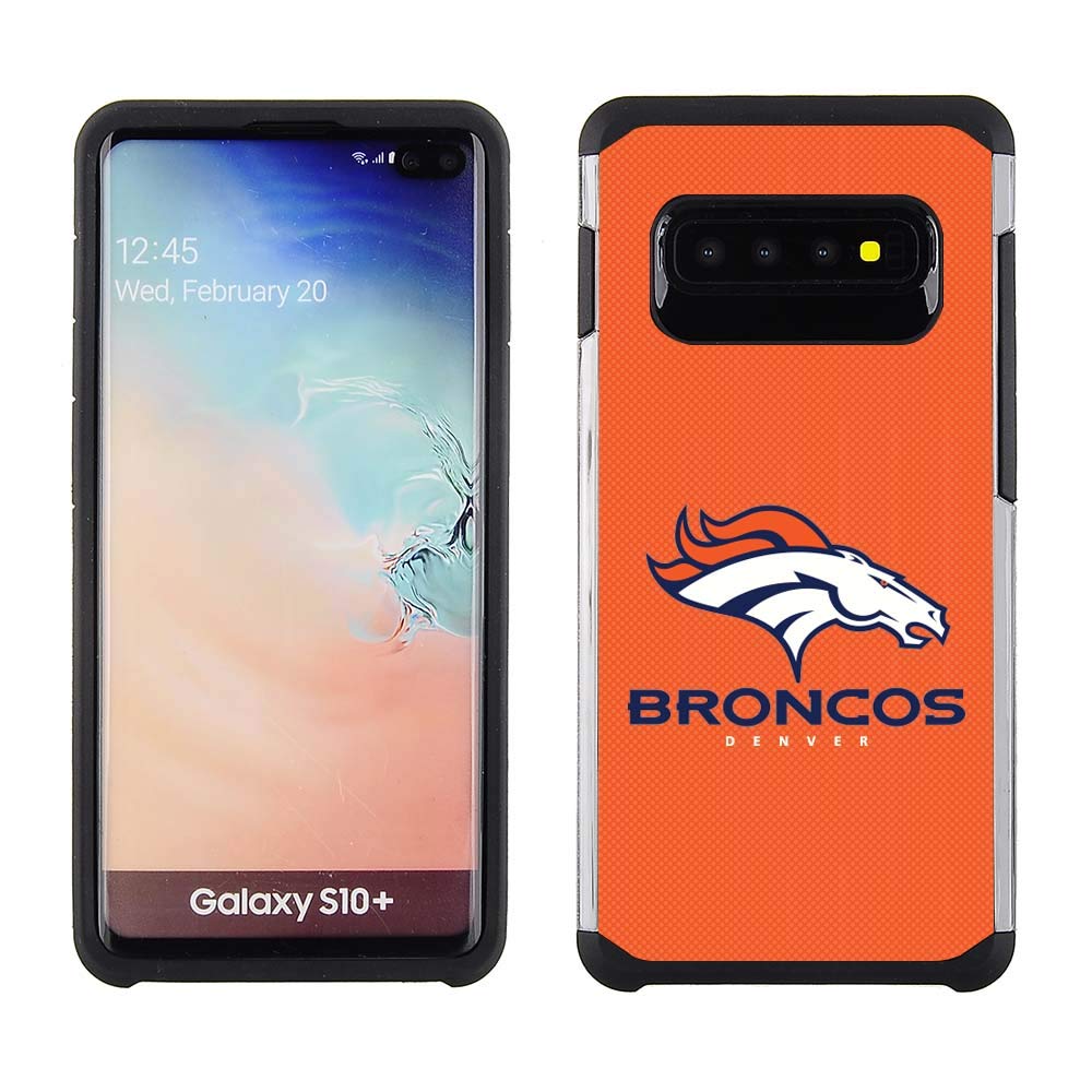 PBG NFL Denver Broncos Textured Case For Samsung Galaxy S10 Plus (6.4")