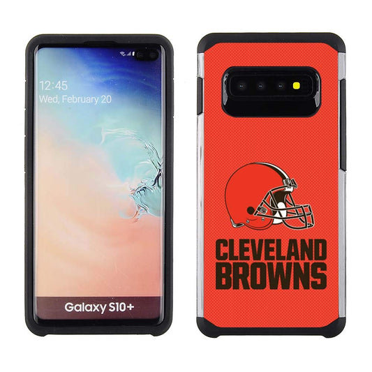 PBG NFL Cleveland Browns Textured Case For Samsung Galaxy S10 Plus (6.4")