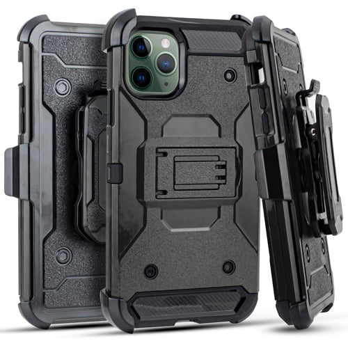 GSA Heavy Duty Tough Combo Holster For Apple iPhone 11 Pro (5.8") Black