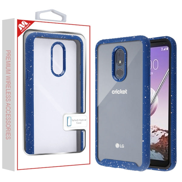 Mybat Splash Bumper Hybrid Case For LG Stylo 5 - Clear/Blue