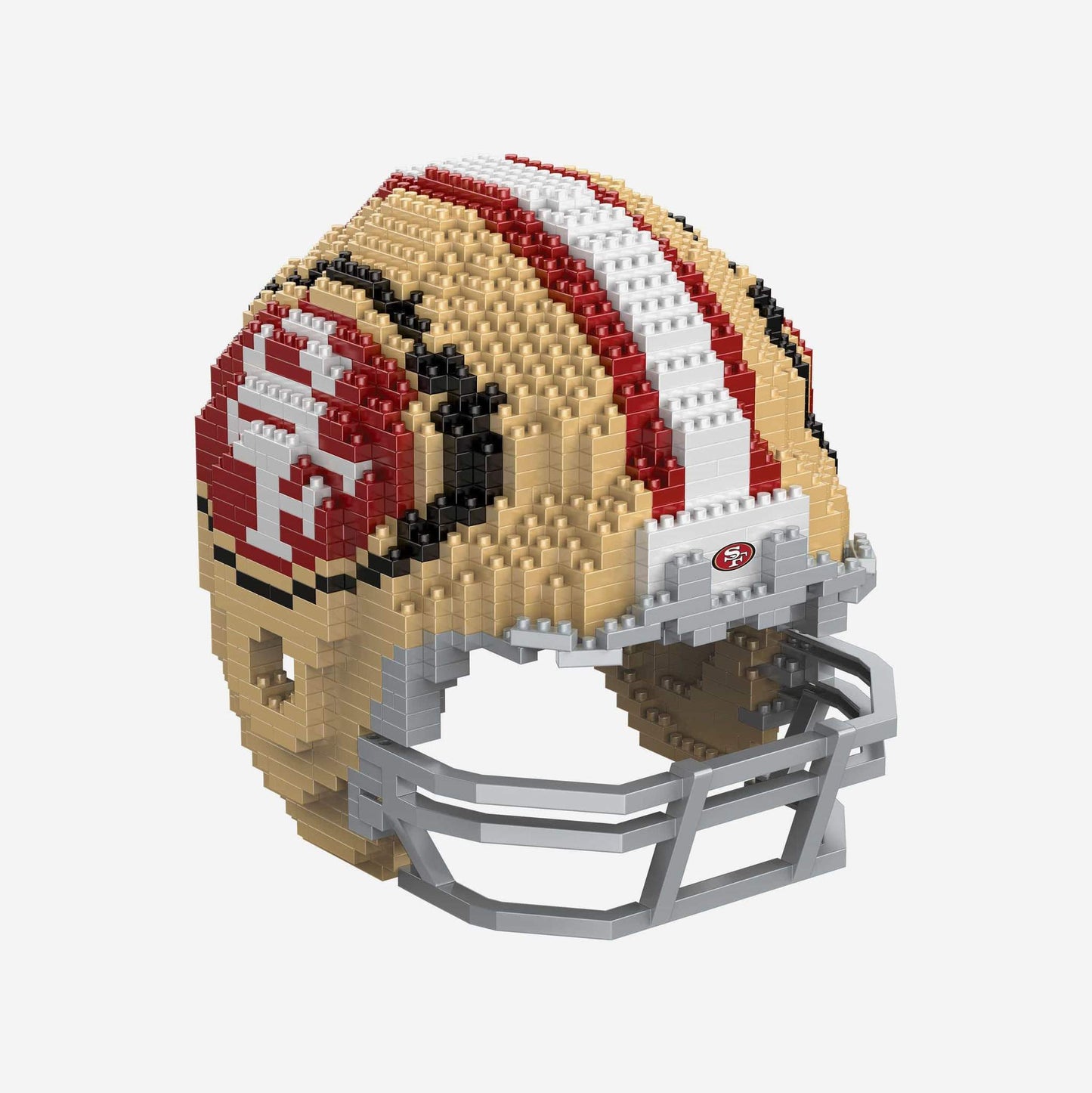 FOCO BRXLZ NFL San Francisco 49ers Football Helmet 3-D Construction Toy 1 piece Face Mask