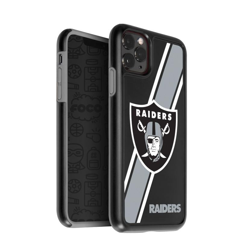 FOCO NFL Las Vegas Raiders Dual Hybrid Case for iPhone 11Pro, XS & X (5.8")