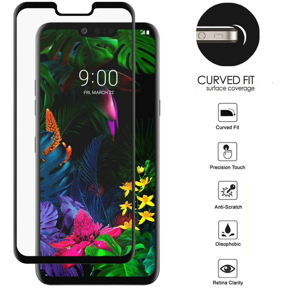 GSA Black Boarder Tempered Glass Screen Protector for LG G8 ThinQ