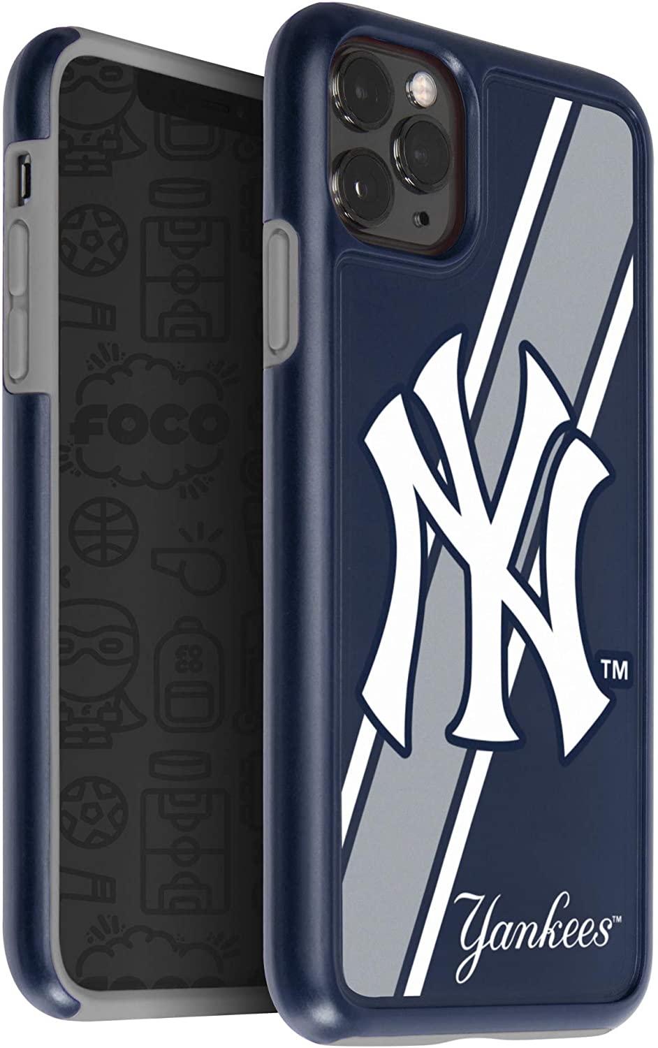 FOCO MLB New York Yankees Hybrid Case for iPhone 11 Pro, X & XS (5.8")