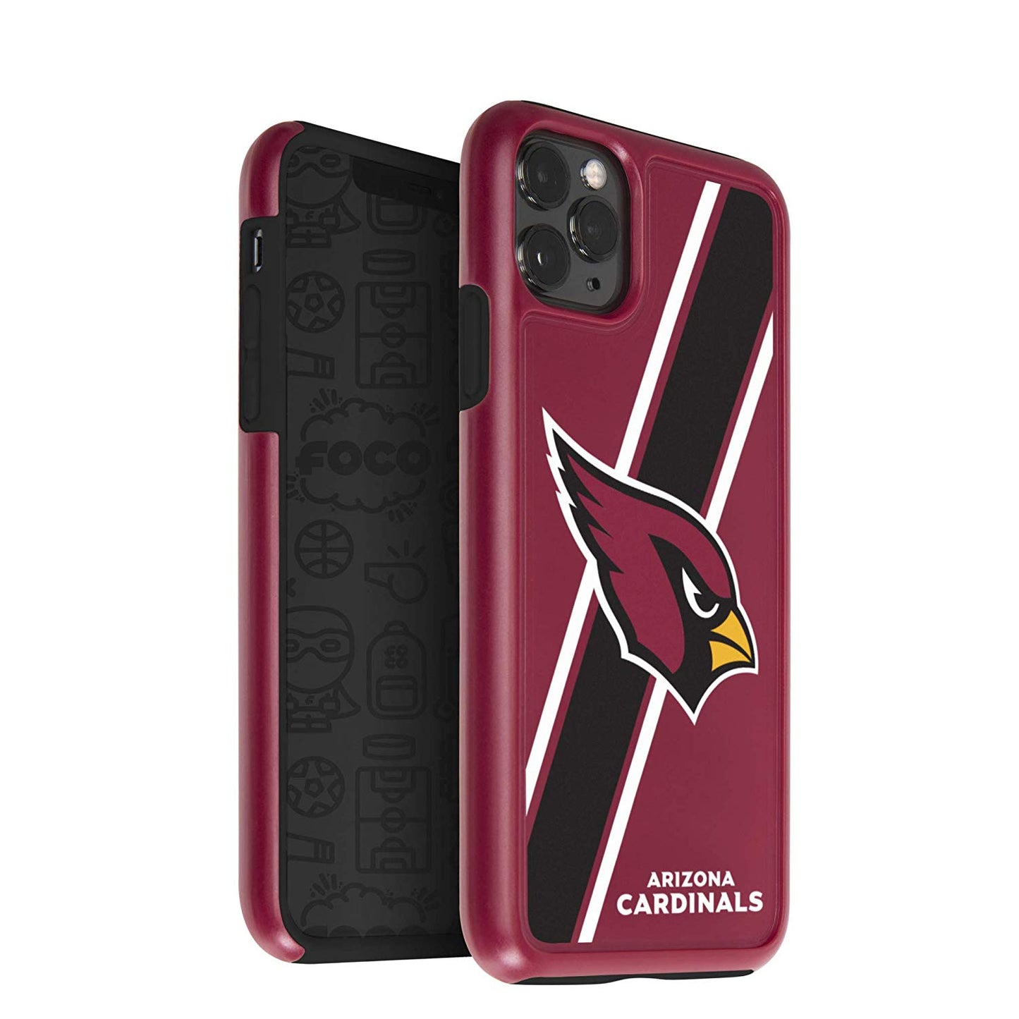 FOCO NFL Arizona Cardinals Hybrid Case For iPhone 11 Pro, X & XS (5.8")