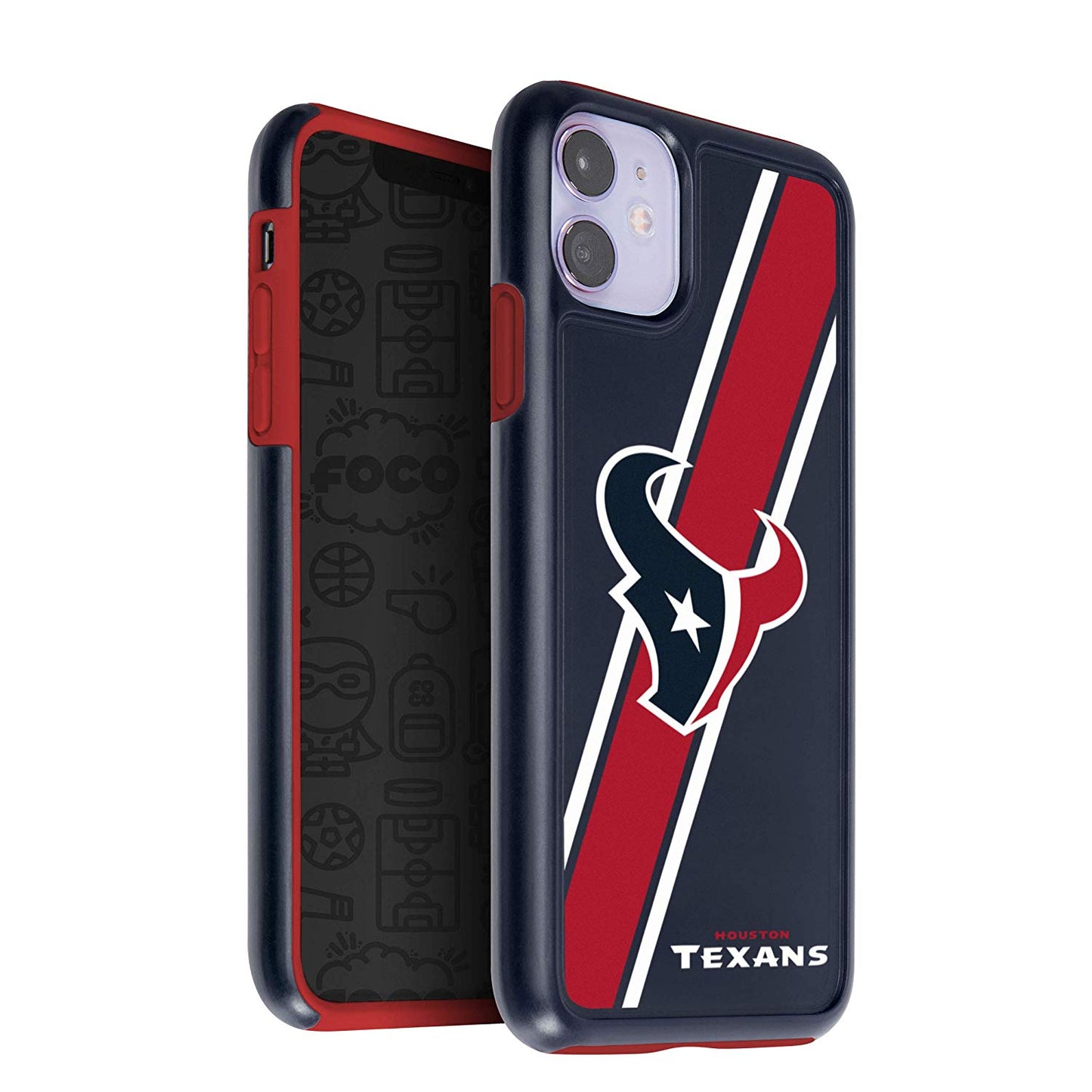 FOCO NFL Houston Texans Hybrid Case for iPhone 11 & XR (6.1")