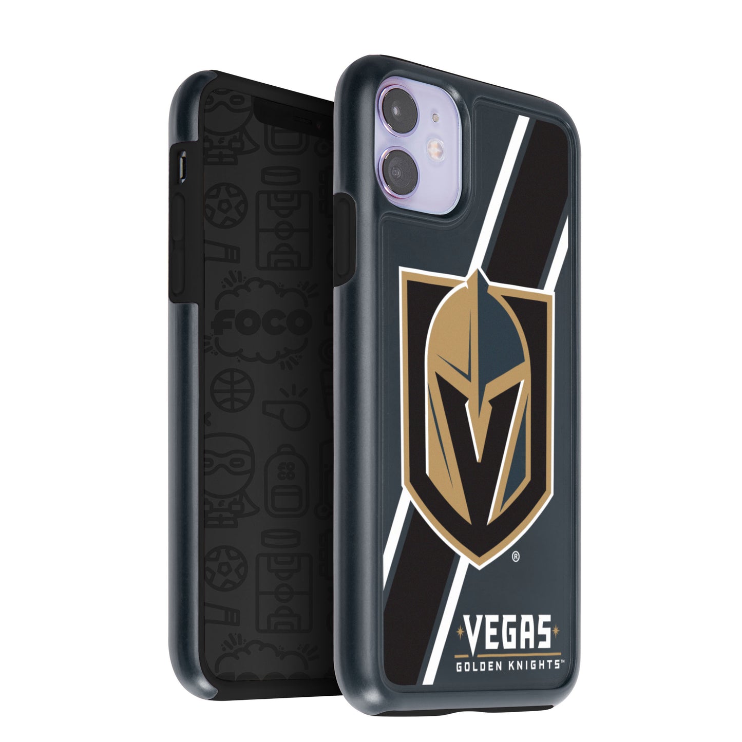 FOCO NHL Las Vegas Golden Knights Hybrid Case for iPhone 11 & XR (6.1")
