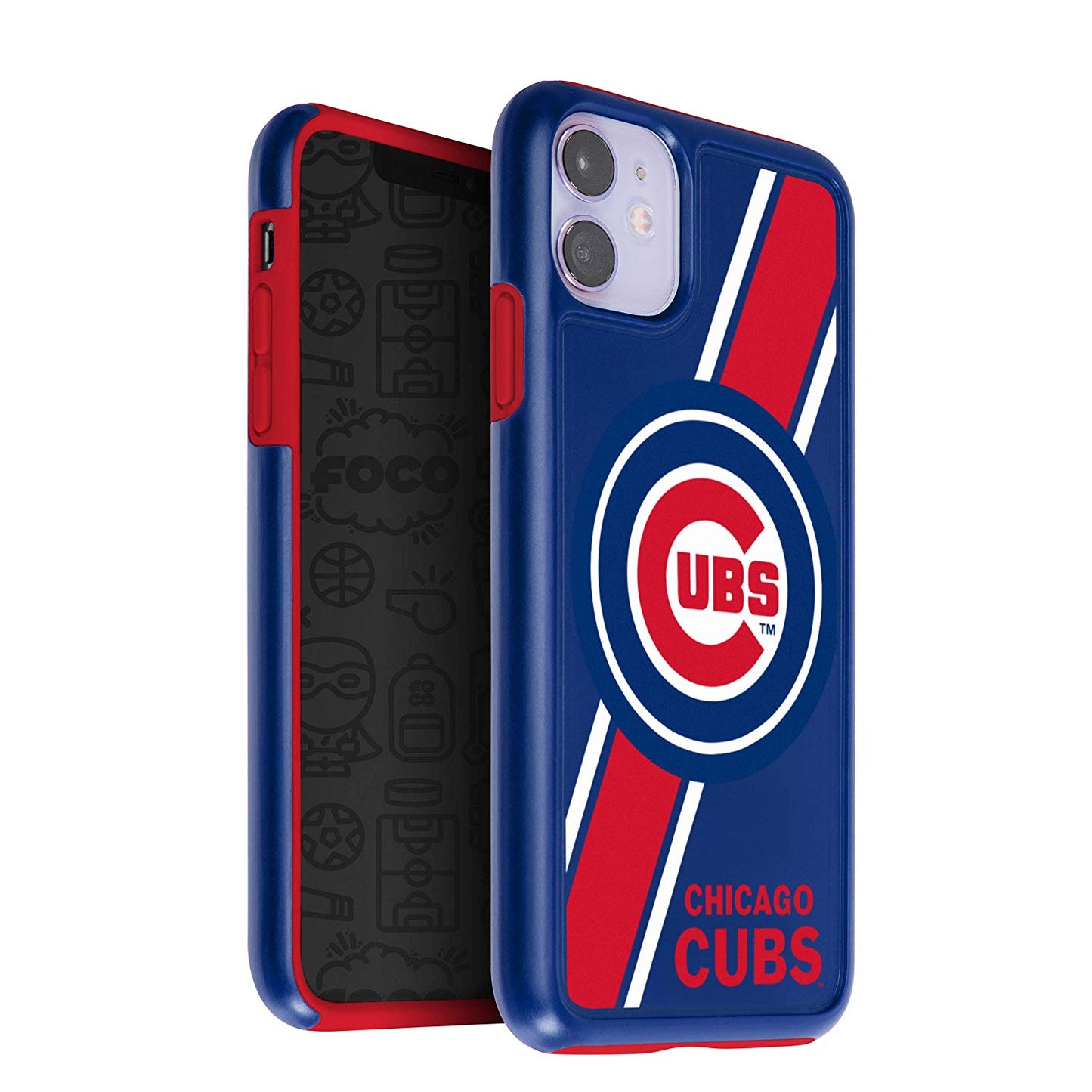 FOCO MLB Chicago Cubs Dual Hybrid Case for iPhone 11 & XR (6.1")