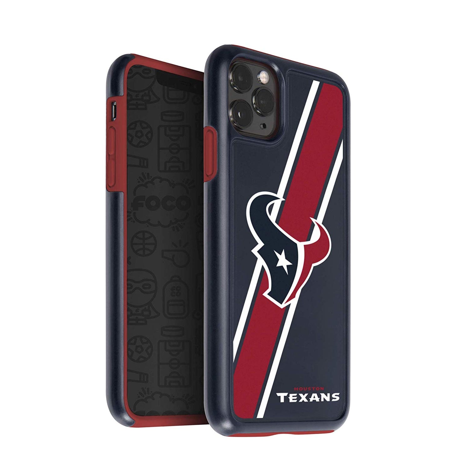 FOCO NFL Houston Texans Hybrid Case for iPhone 11 Pro Max & XS Max (6.5")