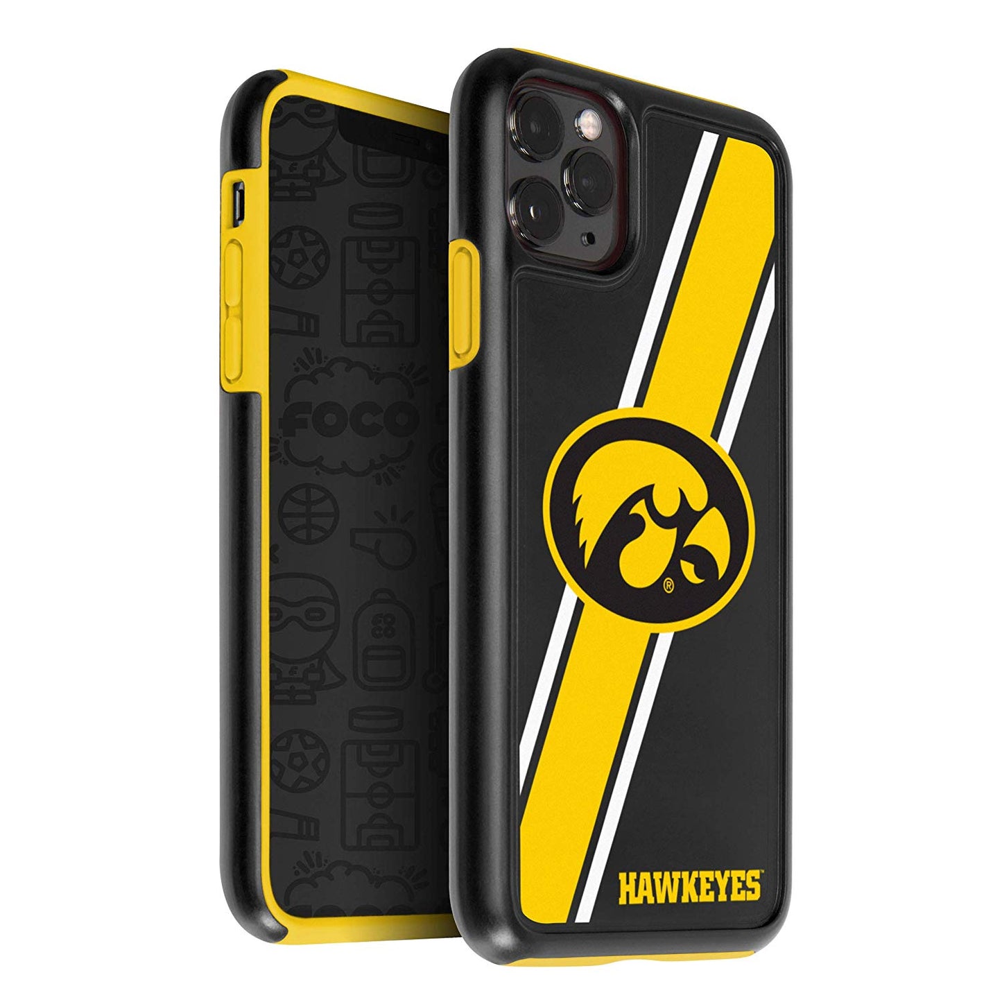 FOCO NCAA Iowa Hawkeyes Case for iPhone 11 Pro Max & XS Max (6.5")