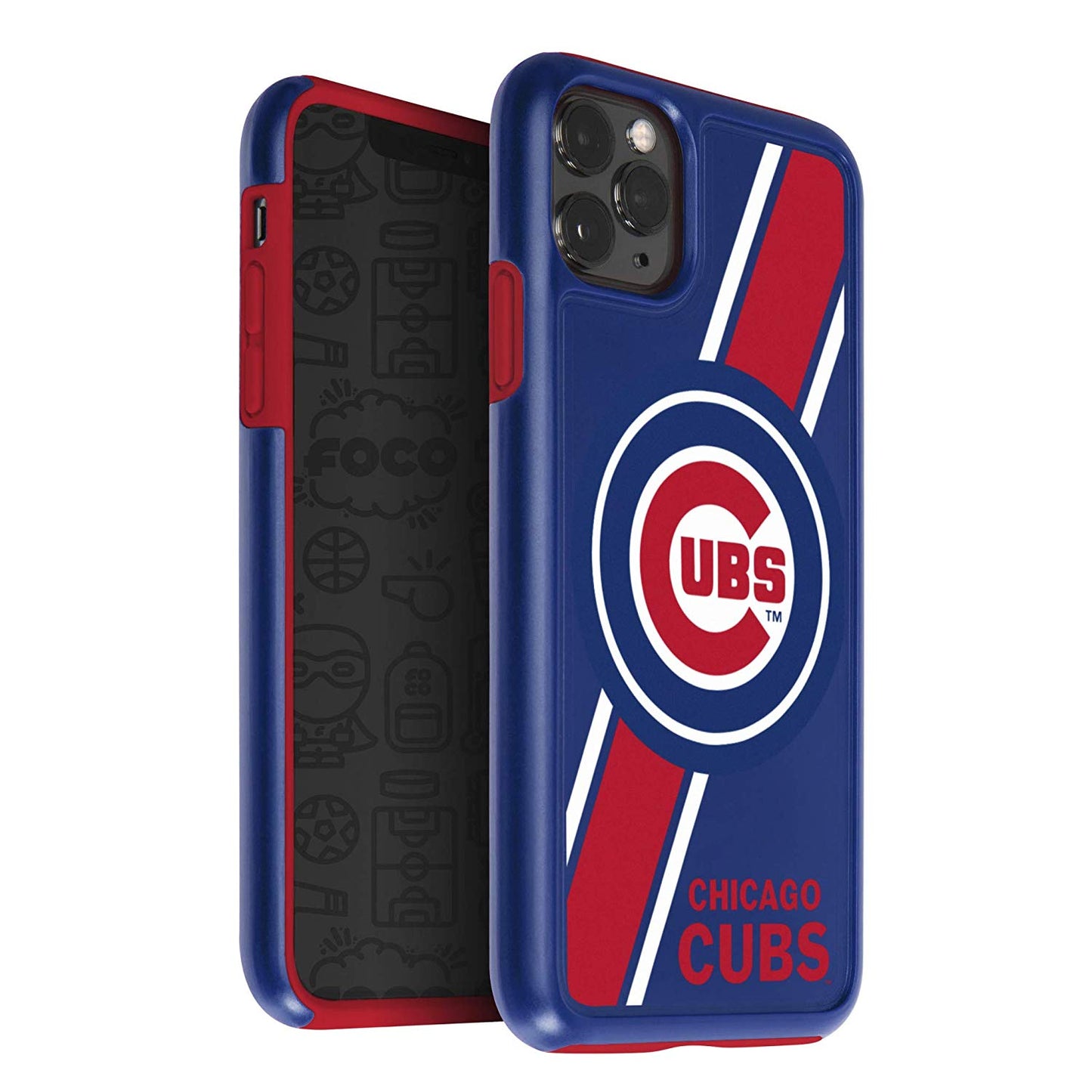 FOCO MLB Chicago Cubs Hybrid Case for iPhone 11 Pro Max & XS Max (6.5")