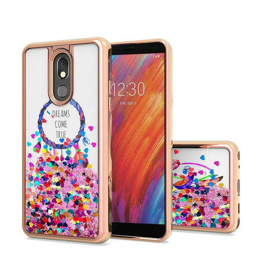GSA Liguid Glitter Image Dream Catcher Case for LG Aristo 4 Plus
