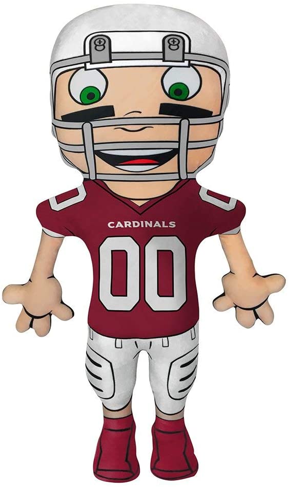 TNC NFL Licensed Arizona Cardinals Character Player Buddy Pillow, 10" x 28"