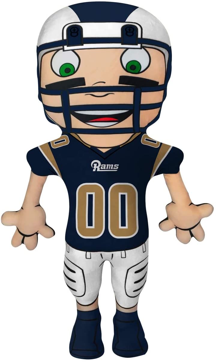 TNC NFL Licensed Los Angeles Rams Character Player Buddy Pillow, 10" x 28"