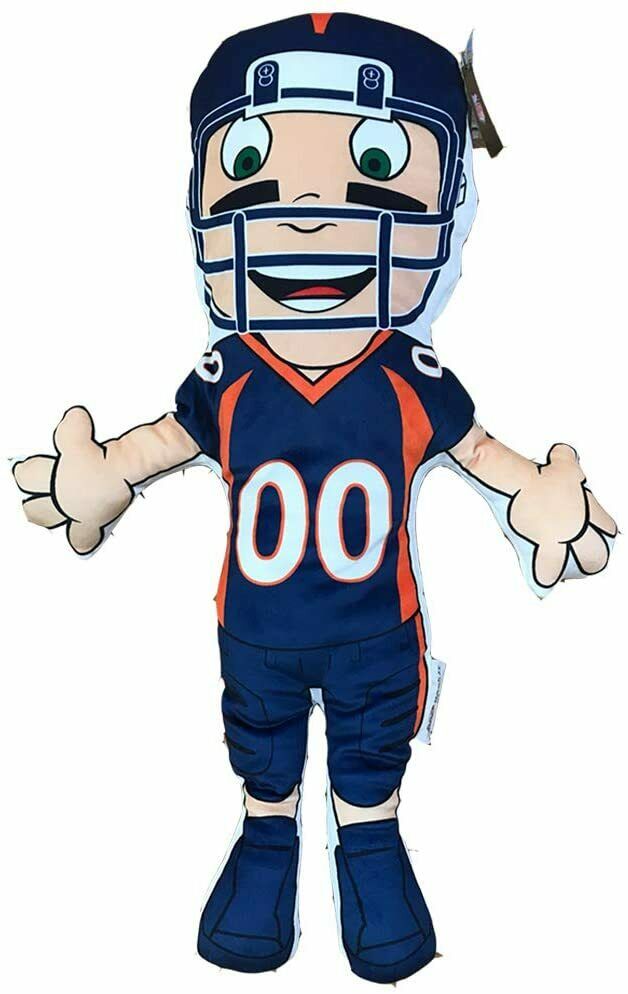TNC NFL Licensed Denver Broncos Character Player Buddy Pillow, 10" x 28"