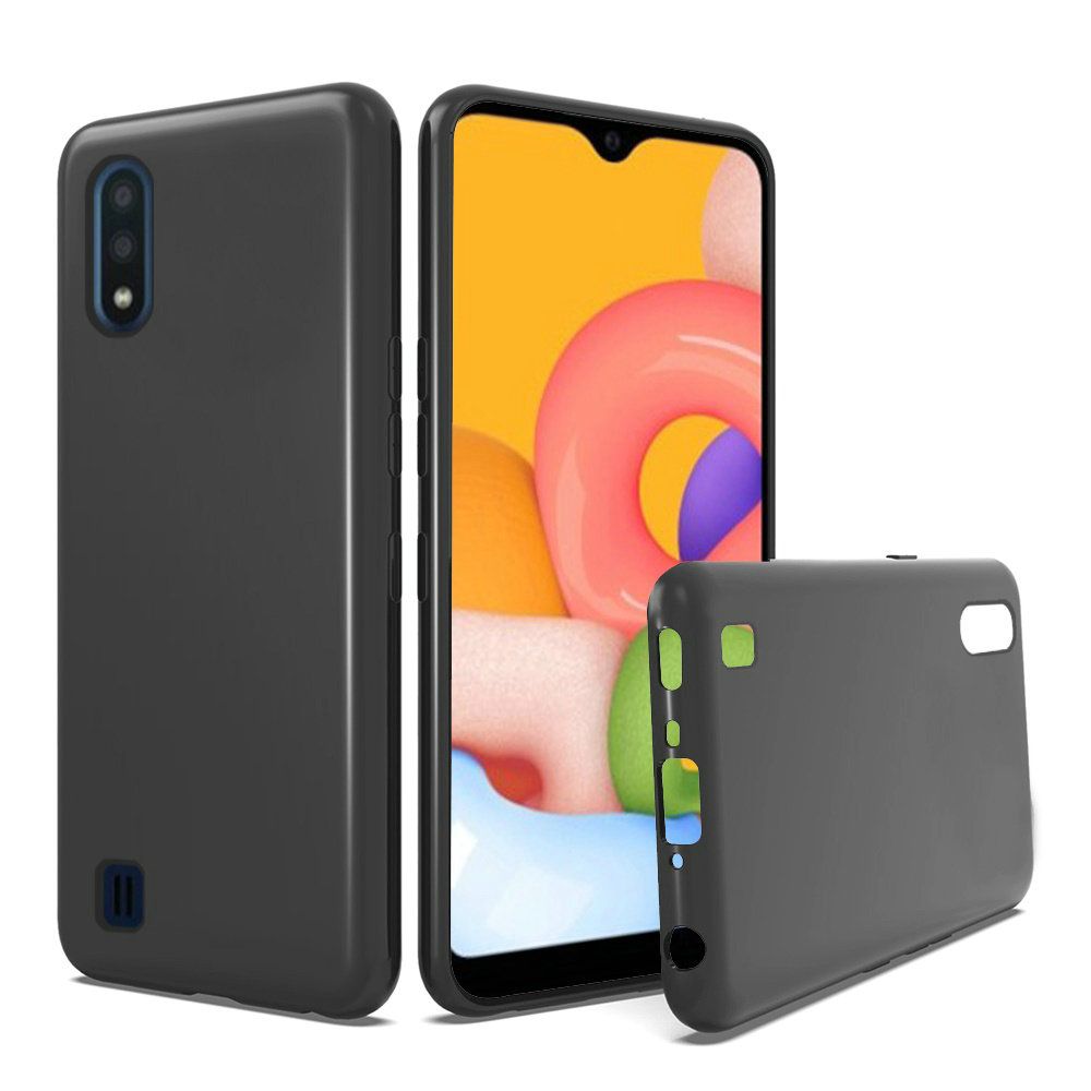 GSA Slim Flexible Candy Case for Samsung Galaxy A01 - Black