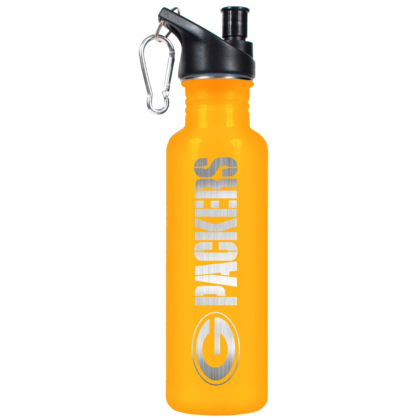 GA Stainless Steel Water Bottle 26 OZ - NFL Green Bay Packers Pop-up Spout