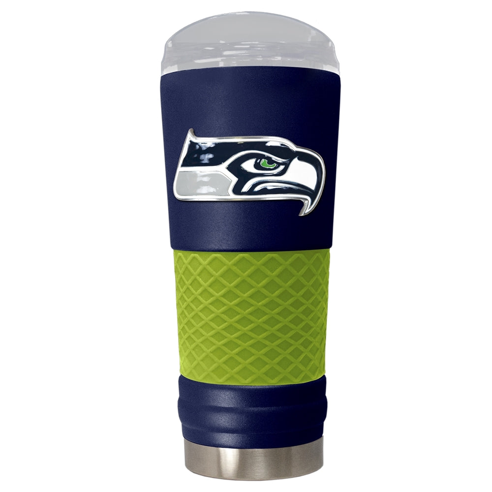 GA NFL Seattle Seahawks 24 OZ Powder-Coated Draft Beverage Tumbler with Grip