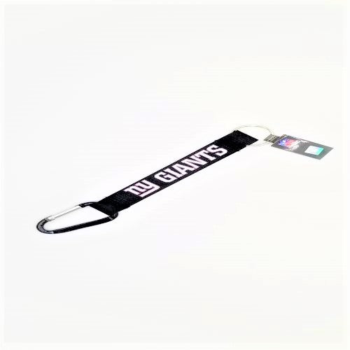 Aminco NFL New York Giants Black Carabiner Lanyard Keychain