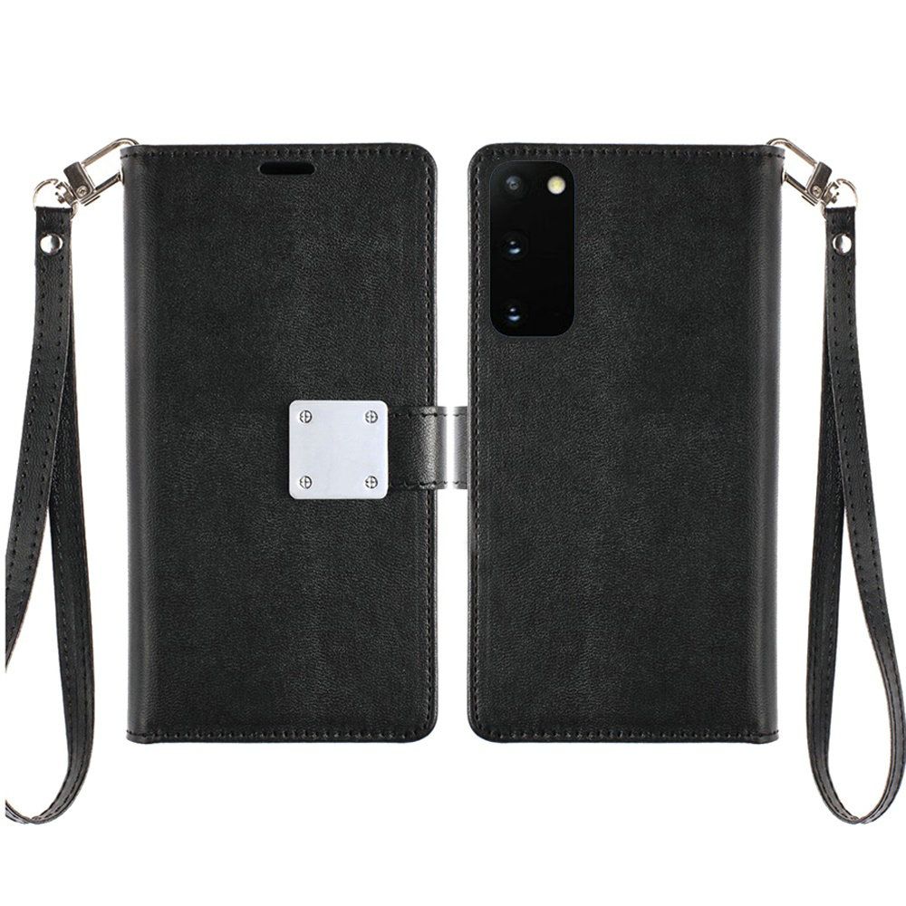 GSA Leather Flip Wallet Case for Samsung Galaxy S20 (6.2") Black