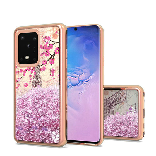 GSA Liquid Glitter Paris Eiffel Tower Image Case for Samsung Galaxy S20 Ultra