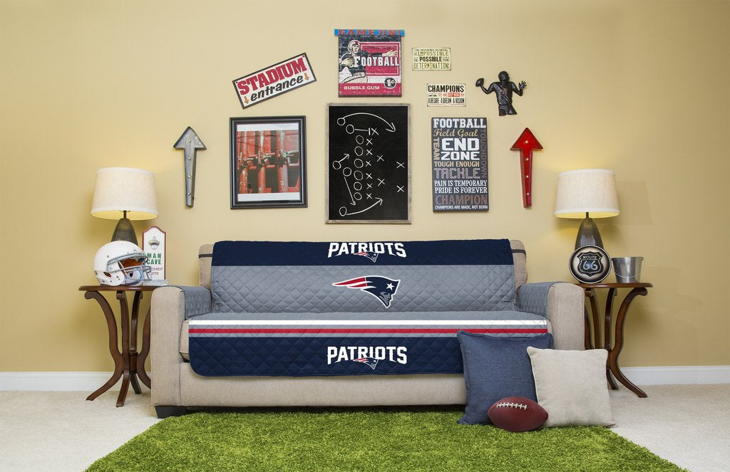 Pegasus Home Fashions NFL New England Patriots Sofa Protector Cover