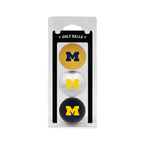 Team Golf NCAA Michigan Wolverines Regulation Golf Balls 3-Pack