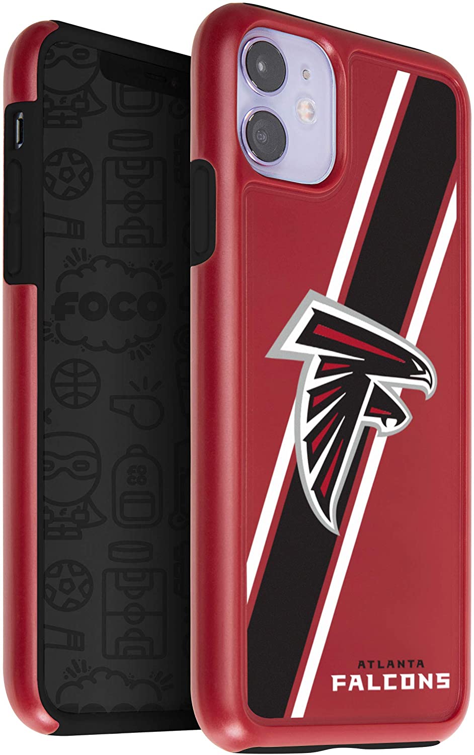 FOCO NFL Atlanta Falcons Dual Hybrid Case for iPhone 11 & XR (6.1")