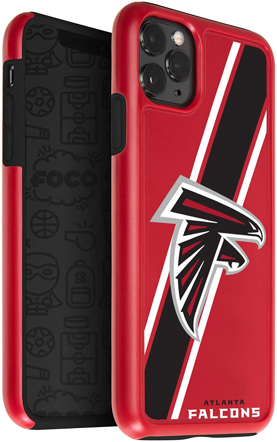 FOCO NFL Atlanta Falcons Dual Hybrid Case for iPhone 11Pro, X & XS (5.8")