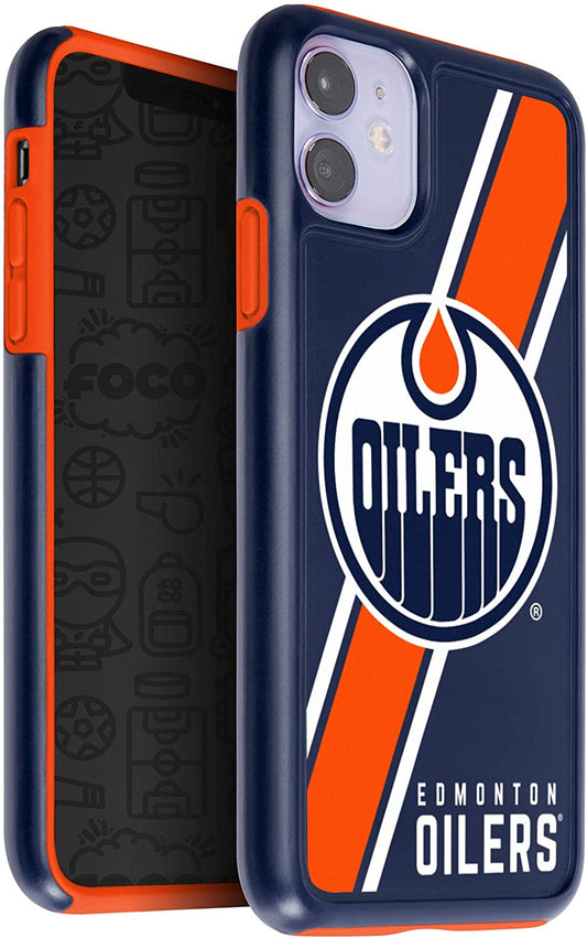FOCO NHL Edmonton Oilers Dual Hybrid Case for iPhone 11 & XR (6.1")