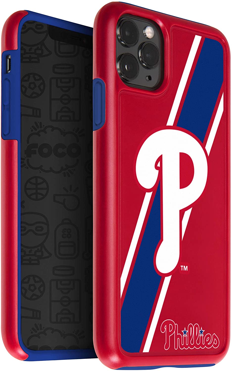 FOCO MLB Philadelphia Phillies Hybrid Case for iPhone 11 Pro, X & XS (5.8")