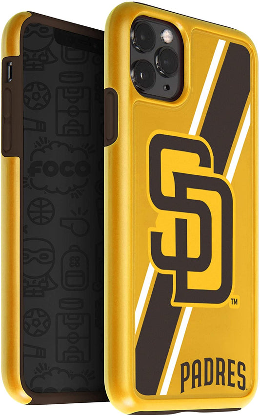 FOCO MLB San Diego Padres Hybrid Case for iPhone 11 Pro, X & XS (5.8")