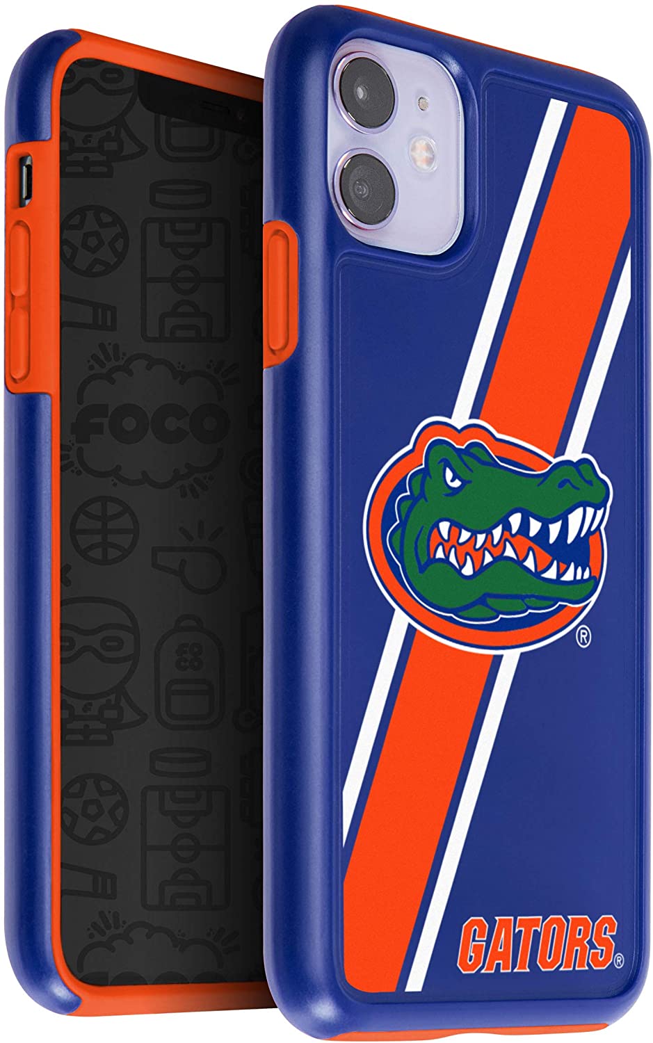 FOCO NCAA Florida Gators Dual Hybrid Case for iPhone 11, XR (6.1")