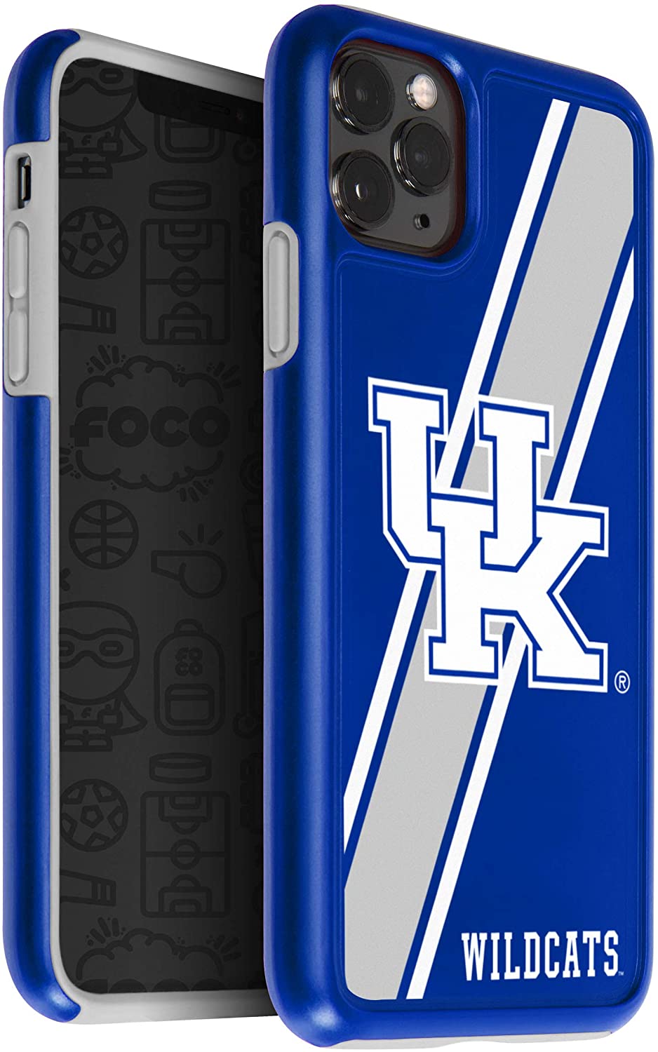 FOCO NCAA Kentucky Wildcats Hybrid for iPhone 11 Pro Max & XS Max (6.5")