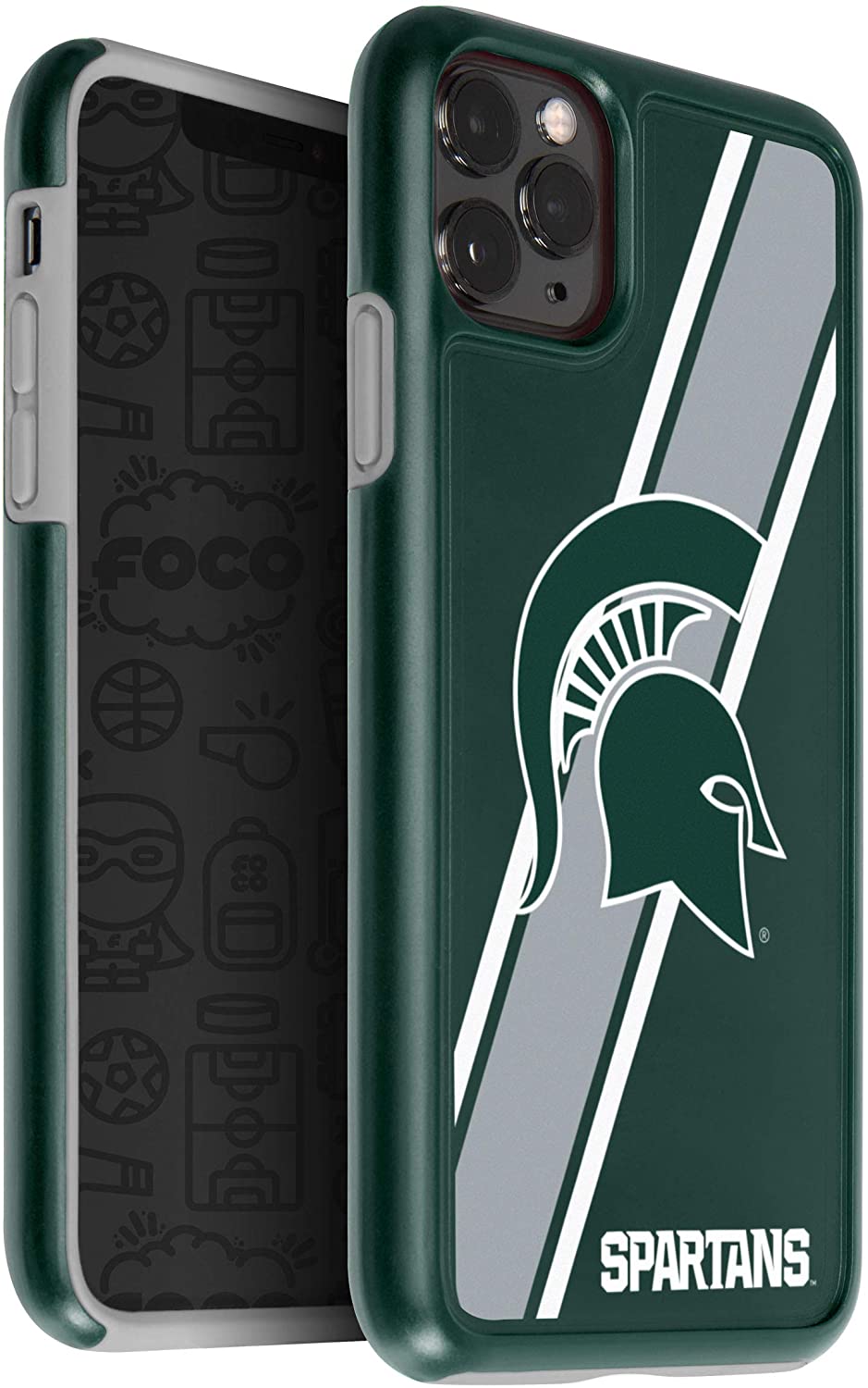 FOCO NCAA Michigan State Spartans Hybrid for iPhone 11 Pro Max & XS Max (6.5")