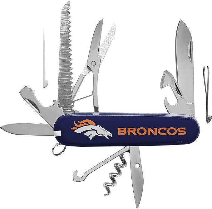 The Sports Vault NFL Licensed Denver Broncos Classic Pocket Multi-Tool