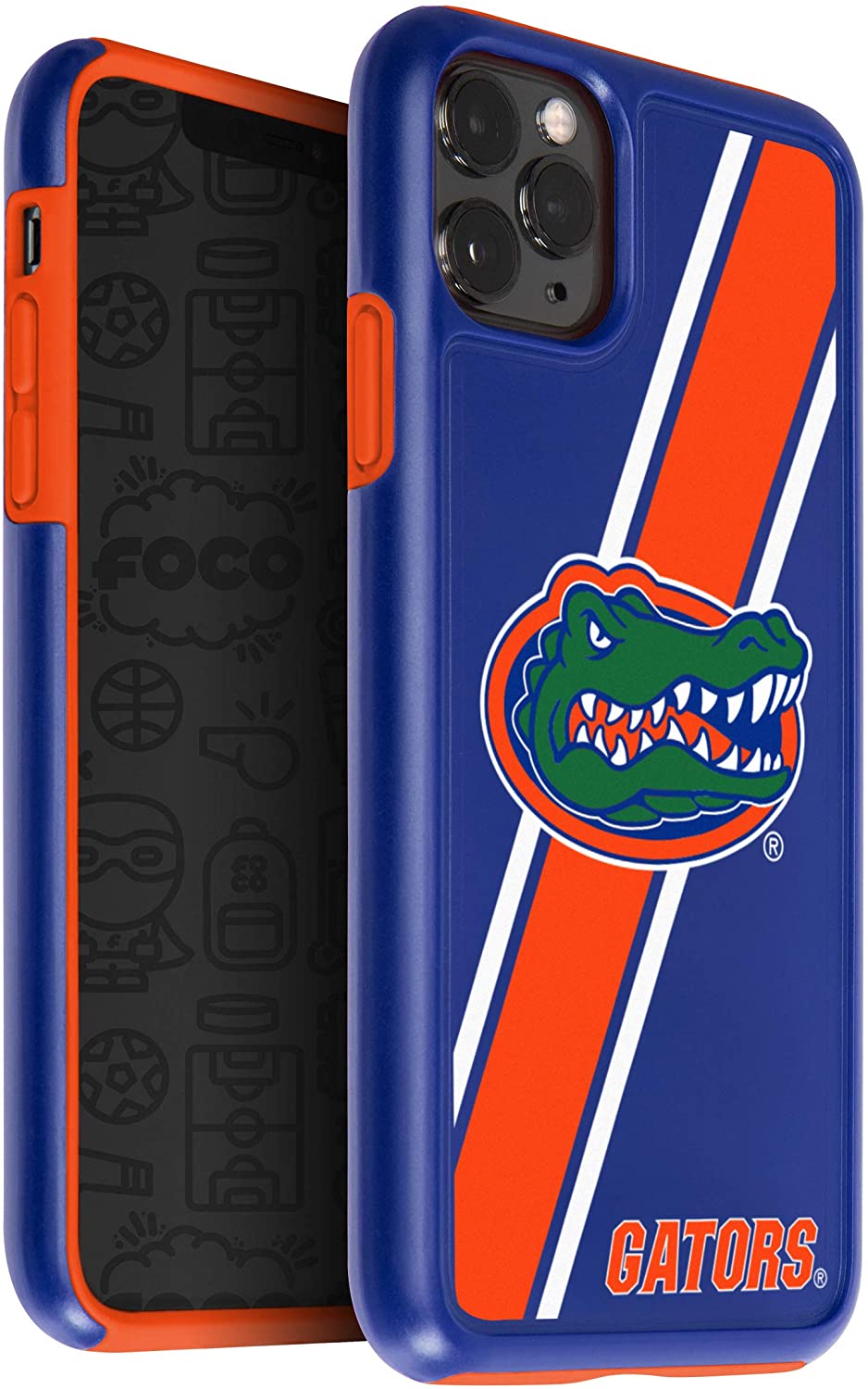 FOCO NCAA Florida Gators Hybrid Case for iPhone 11 Pro Max & XS Max (6.5")