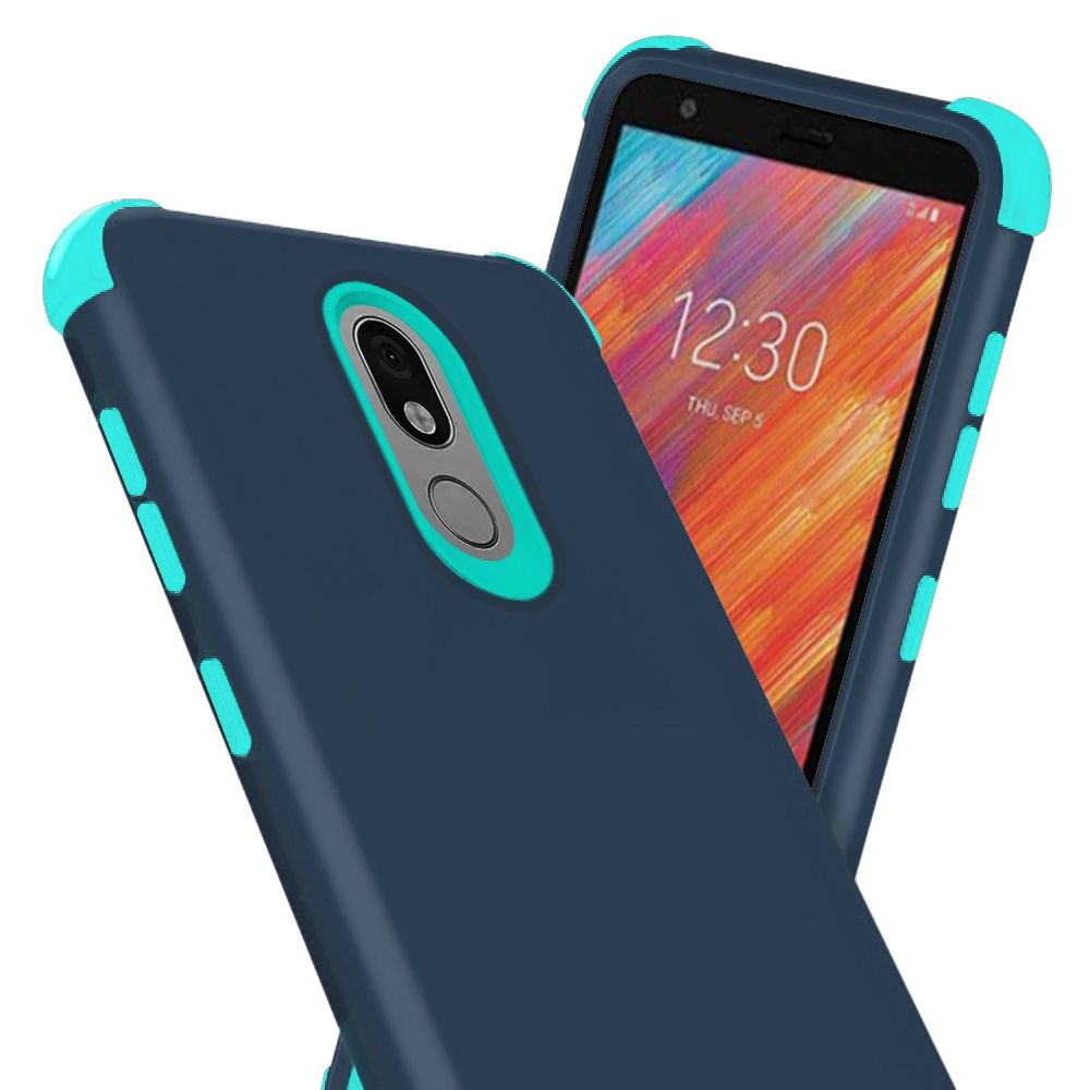 GSA Rubber Hybrid Case For LG Aristo 4 Plus/LG Escape+/K30 2019 Blue/Teal