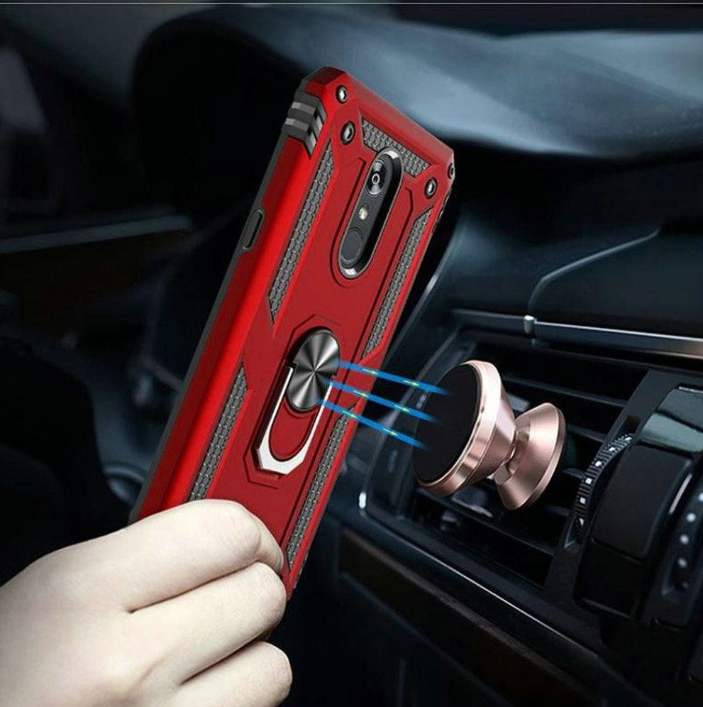 GSA Shockproof Holster Case For LG Aristo 4 Plus/Journey LTE/K30 2019 Red/Black