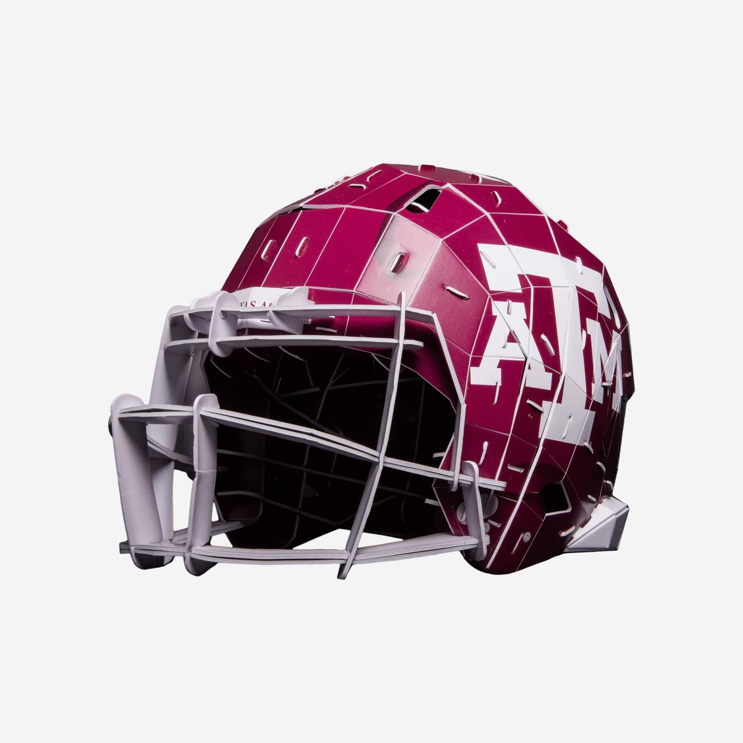 FOCO NCAA Texas A&M Aggies Football Helmet PZLZ 3D Paper Model Puzzle Kit