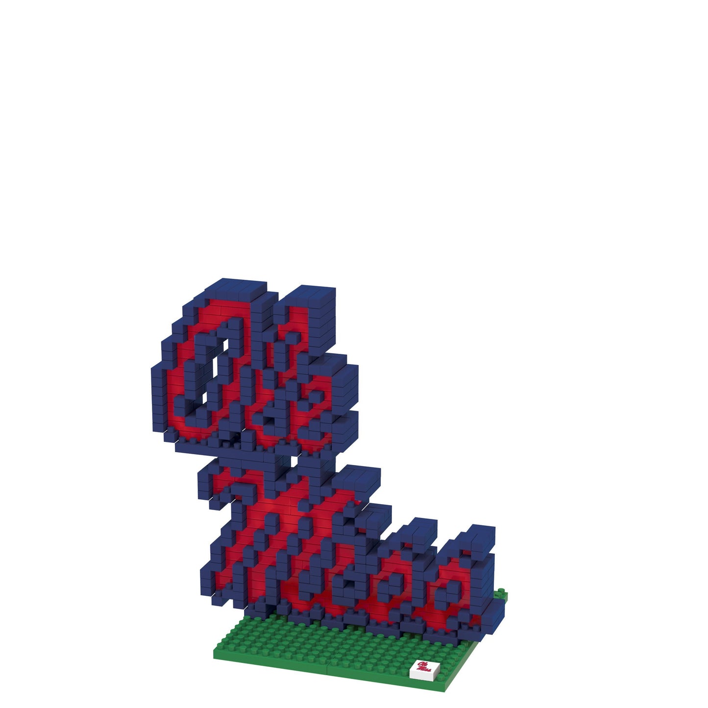 FOCO BRXLZ NCAA Ole Miss Rebels Team Logo 3-D Construction Toy