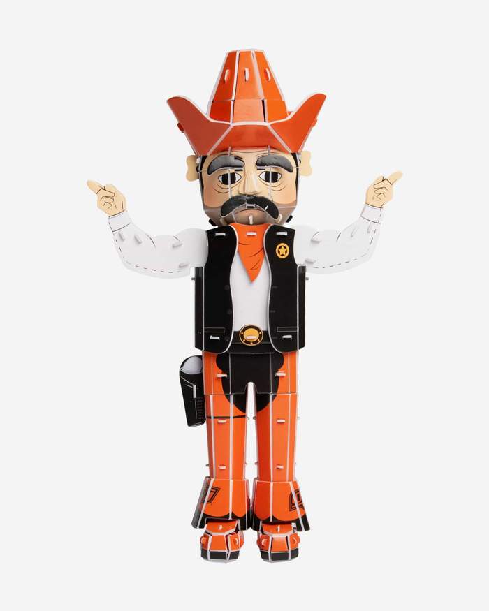 FOCO NCAA OSU Cowboys Mascot Pistol Pete Paper PZLZ Construction Set