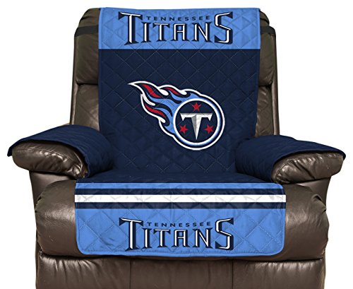 Pegasus Sports NFL Tennessee Titans Furniture Protector with Elastic Straps, Recliner