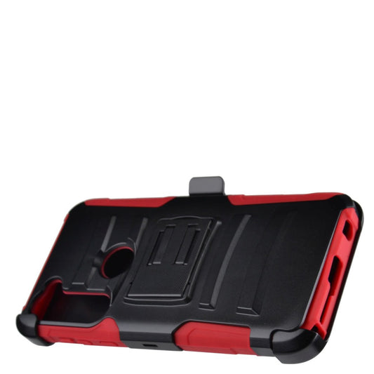 GSA Holster Case w/Kickstand for Motorola Moto G Stylus 2020,XT2043 - Black/Red