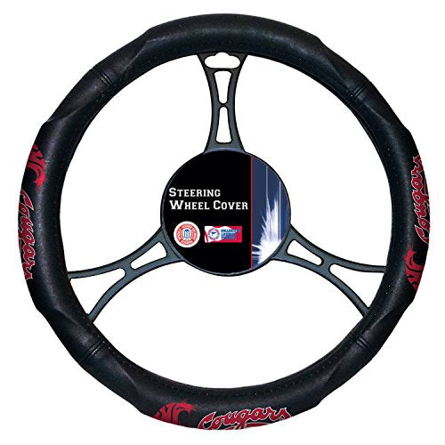 NW NCAA Washington State Cougars Steering Wheel Cover, 14.5"-15.5"