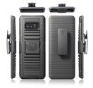 GSA Rubberized Hybrid Case Holster For Samsung Galaxy Note 8 - Black